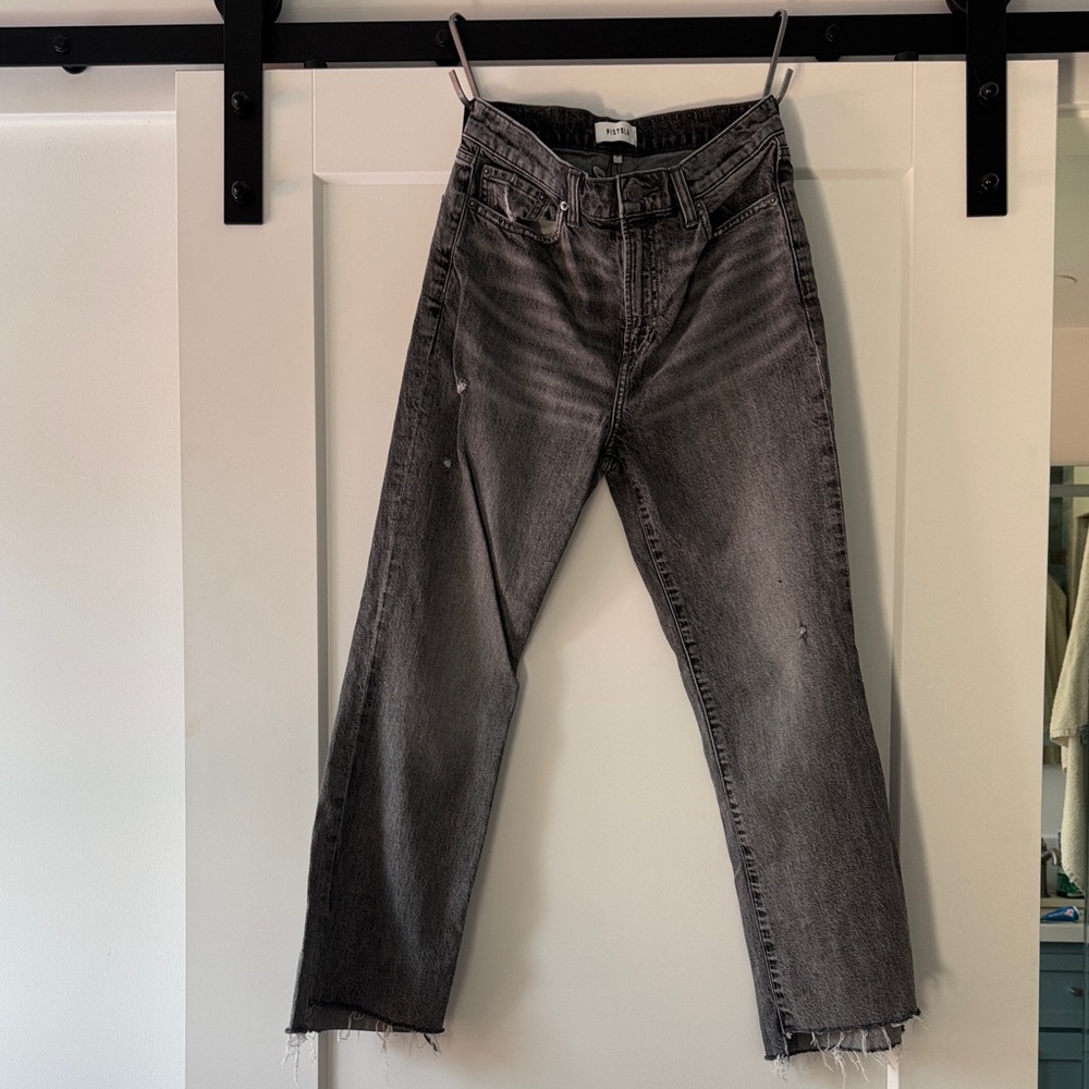 Pistola Women's Black Straight Jeans